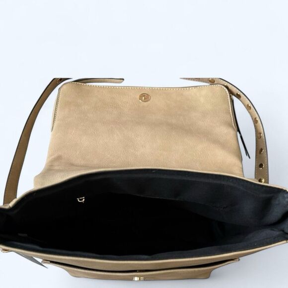 Juniper & Joy Tan Crossbody Bag Studded Strap BRAND-NEW With Tags - Picture 6 of 9